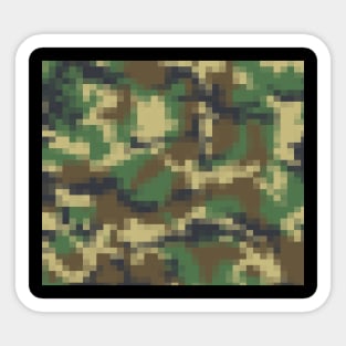 Digital Pixel Camo Camouflage Pattern Print Sticker